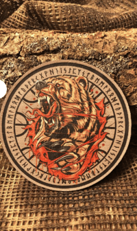 Nordic Bear Patch/Peç/Arma (8,7cm)