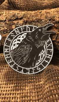 Nordic Raven Patch/Peç/Arma (9,5 x 8,1cm)