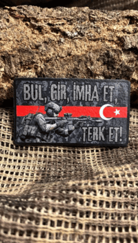 Özel Kuvvet Patch/Peç/Arma (8 x 4,5cm)