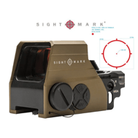 Sightmark Ultra Shot M‑Spec FMS Reflex Sight 1×—65 MOA Circle‑Dot – Dark Earth