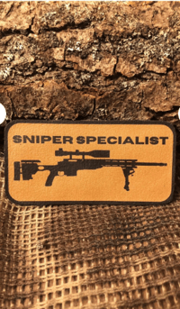 Sniper Spec. Patch/Peç/Arma (8,7 x 4,3cm)