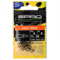 SPRO Matte Black Easy Snap Fırdöndü #0