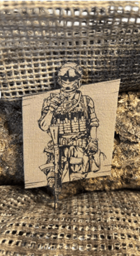 Tactic Soldier Patch/Peç/Arma (8,5 x 5cm)