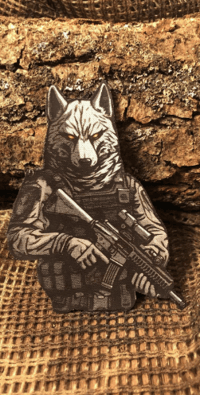 Tactic Wolf Patch/Peç/Arma (8,3 x 6,7cm)