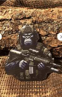 Tactical Gorilla Patch/Peç/Arma (8,3 x 8cm)