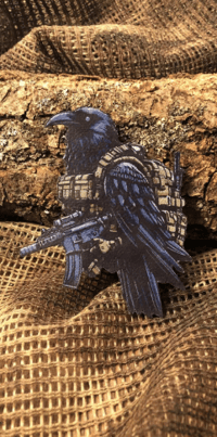 Tactical Raven Patch/Peç/Arma (9,2 x 8cm)