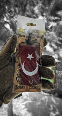 Türk Bayrağı Araç Ayna Süsü (10 x 5cm)