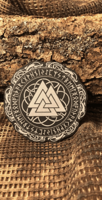 Valknut Patch/Peç/Arma (7 cm)