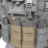 Warrior Double Open 5.56mm Mag Pouch – Coyote Tan