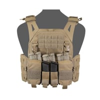 Warrior LPC V1 DFP MK1 Low Profile Plate Carrier Combo with 3x Universal Open Mag Pouches, 2x Utility Pouches, 2x 9mm Pistol Mag Pouches