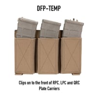 Warrior LPC V1 DFP MK1 Low Profile Plate Carrier Combo with 3x Universal Open Mag Pouches, 2x Utility Pouches, 2x 9mm Pistol Mag Pouches