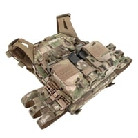 Warrior LPC V2 DFP MK1 Low Profile Plate Carrier Combo with 3x Universal Open Mag Pouches, 2x Utility Pouches Including Additional 2x 9mm Pistol Mag Pouches