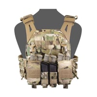 Warrior LPC V2 DFP MK1 Low Profile Plate Carrier Combo with 3x Universal Open Mag Pouches, 2x Utility Pouches Including Additional 2x 9mm Pistol Mag Pouches