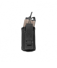 Warrior Single 5.56mm & 9mm Mag Pouch - Black