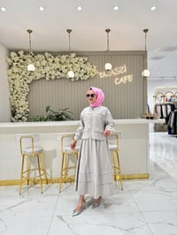Ceremony Kolları Lastikli Stoper Detaylı Bolerolu Etekli Takım 5918-T - TAŞ