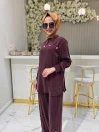 Clande 3004 Takım  - BORDO
