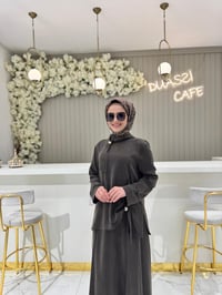 Clande 3014 Takım  - KAHVE