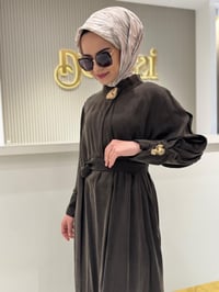 Clande 5011 Elbise  - KAHVE