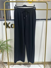 Divanna Modal Geniş Paça Pantolon SZ-5584 SİYAH - SİYAH