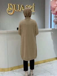 Elb.21768.1 Saç Örgülü Taşlı Triko Elbise