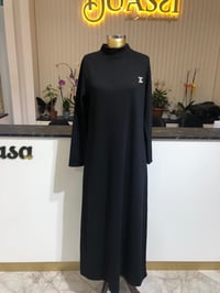 Fitilli Viskon Kumaş Elbise 944 - SİYAH
