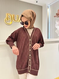 Ghisa 3166 Hırka  - KAHVE