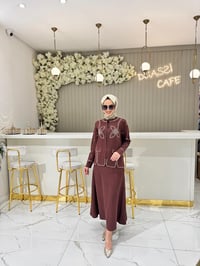 Ghisa 3213 Takım  - KAHVE