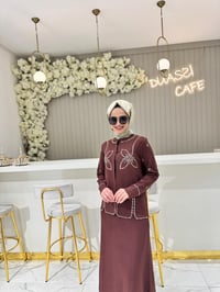 Ghisa 3213 Takım  - KAHVE