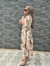 Ghisa 4052 Elbise  - KAHVE