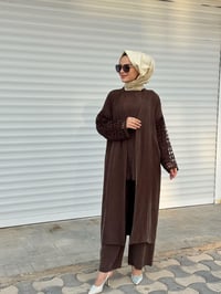 Ghisa 7329 Takım  - KAHVE