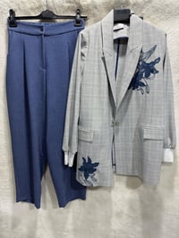 Ghisa Blazer Takım 3940 - MAVİ