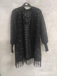 Ghisa Dantel Detay Hırka 3623 - SİYAH
