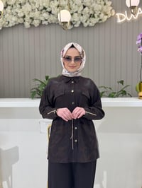Ghisa Desenli Takım 4082 - KAHVE