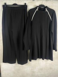 Ghisa Fermuarlı Tunik Pantolon Takımı 4531 - SİYAH