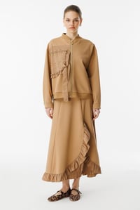 Ghisa Fırfır Detaylı Etekli Takım 25YGSCKT3035 - CAMEL