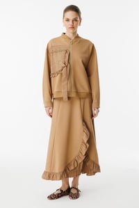 Ghisa Fırfır Detaylı Etekli Takım 25YGSCKT3035 - CAMEL