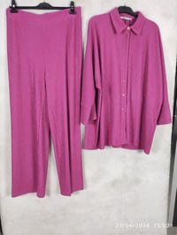 Ghisa Gömlek Yaka Tunik Panyolon Takımı 4542 - PEMBE