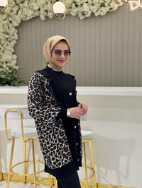 Ghisa  Leopar Hırka 4980 - KAHVE