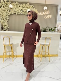 Ghisa Merserize Etekli Takım 3093 - KAHVE