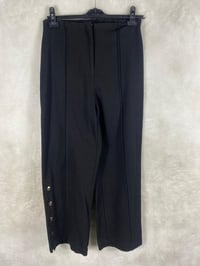 Ghisa Paça Düğme Detay Pantolon 8404 - SİYAH