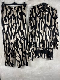 Ghisa Ribana Detaylı Tunik Pantolon Takımı 4354 - EKRU