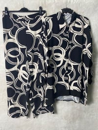 Ghisa Ribana Detaylı Tunik Pantolon Takımı 4354 - SİYAH