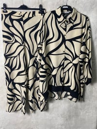 Ghisa Ribana Detaylı Tunik Pantolon Takımı 4354 - EKRU