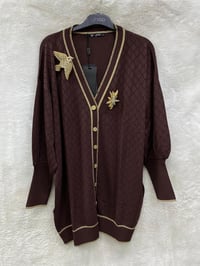 Ghisa Triko Hırka 3898 - KAHVE