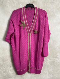 Ghisa Triko Hırka 3898 - PEMBE