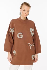 Ghisa Triko Tunik 4821 - KAHVE