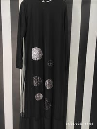 Glitter Tüllü Biyeli Abiye 815 - SİYAH