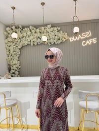 İnvee 7118 Elbise  - KAHVE