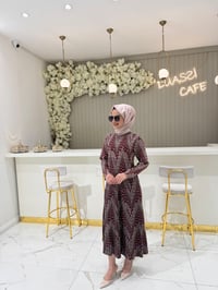 İnvee 7118 Elbise  - KAHVE