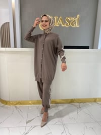 İnvee Hırka Pantolon Takımı 6846 - TAŞ